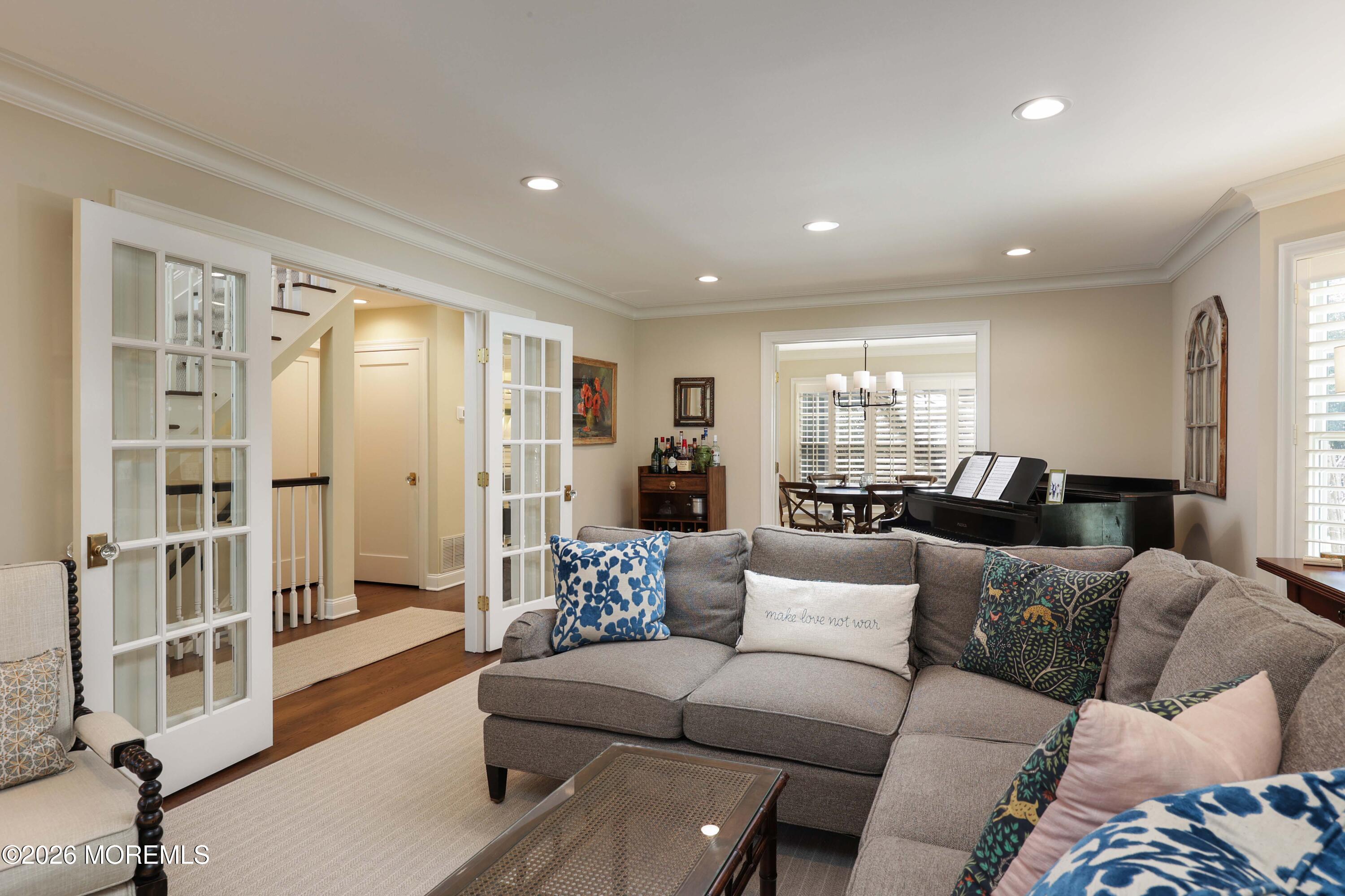 13 Country Lane Little Silver, NJ 07739 - Photo 5 of 42 a living room with furniture and a glass door