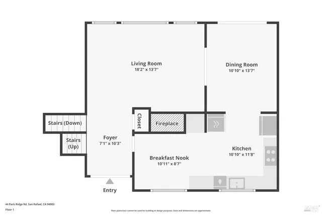 $1,949,500 | 44 Park Ridge Road, San Rafael, CA 94903