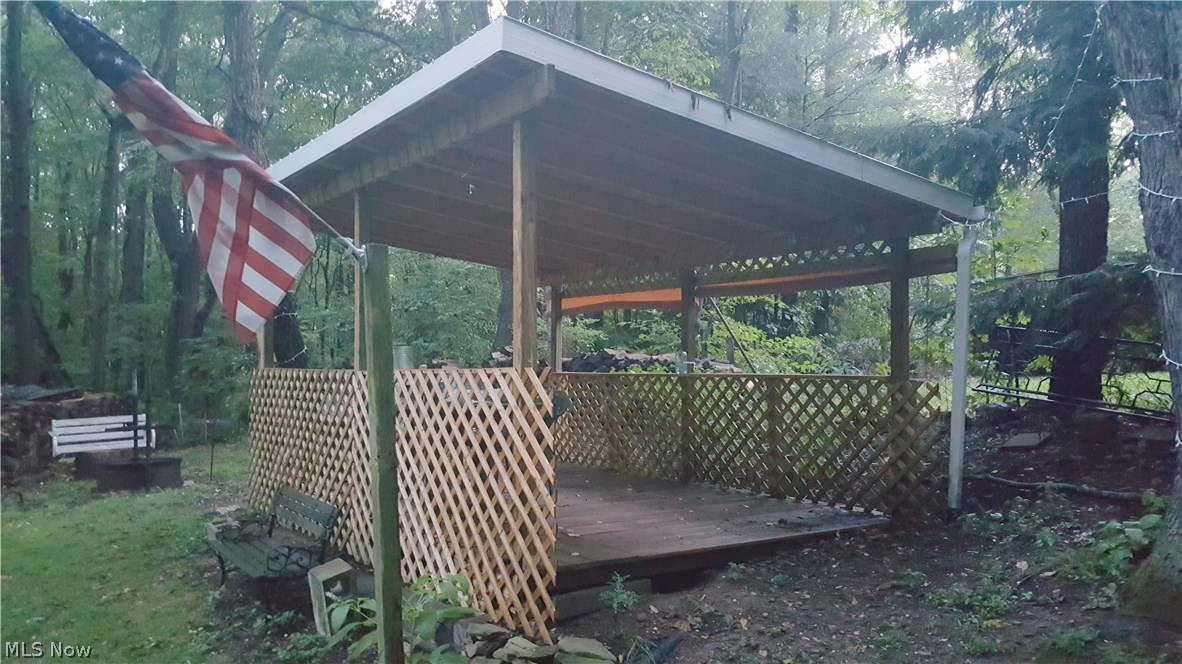 1930 Knight Road Akron, OH 44306 - Photo 23 of 25 Picnic Shelter - located at the very rear of lot, next to firepit area - great place for casual outdoor gatherings!