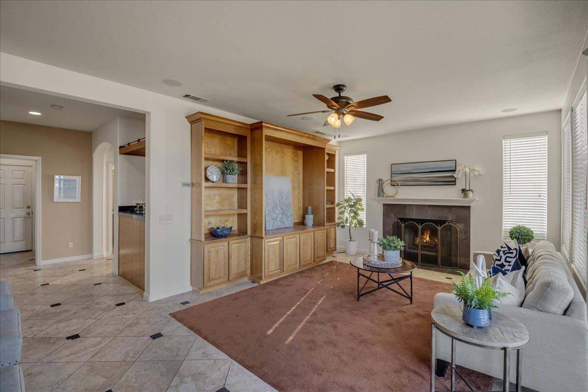 6315 Skywalker Drive San Jose, CA 95135 - Photo 9 of 34 a living room with furniture and a fireplace