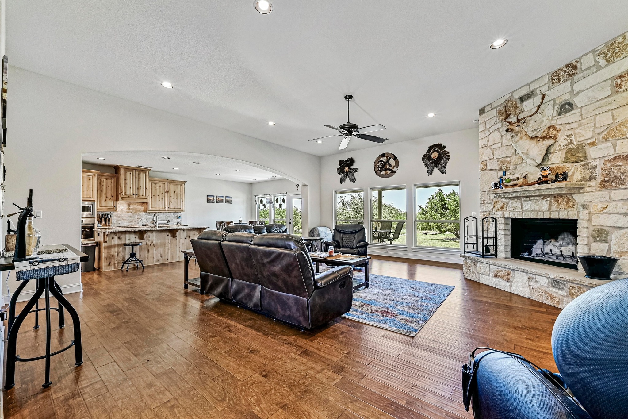 312 First Down Dash Burnet, TX 78611 - Photo 7 of 39 a living room with furniture fireplace and window