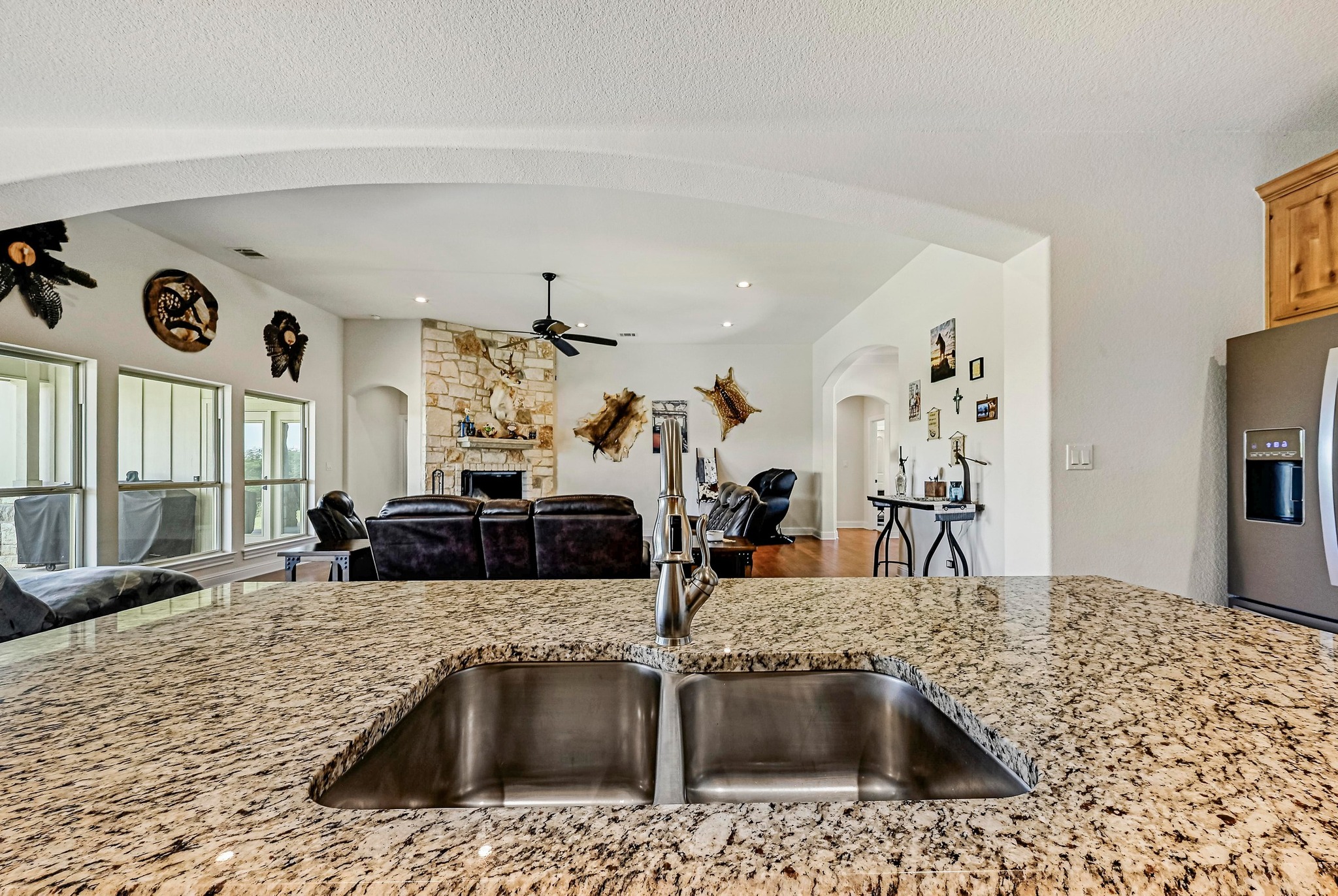 312 First Down Dash Burnet, TX 78611 - Photo 10 of 39 a kitchen with a sink a stove and cabinets