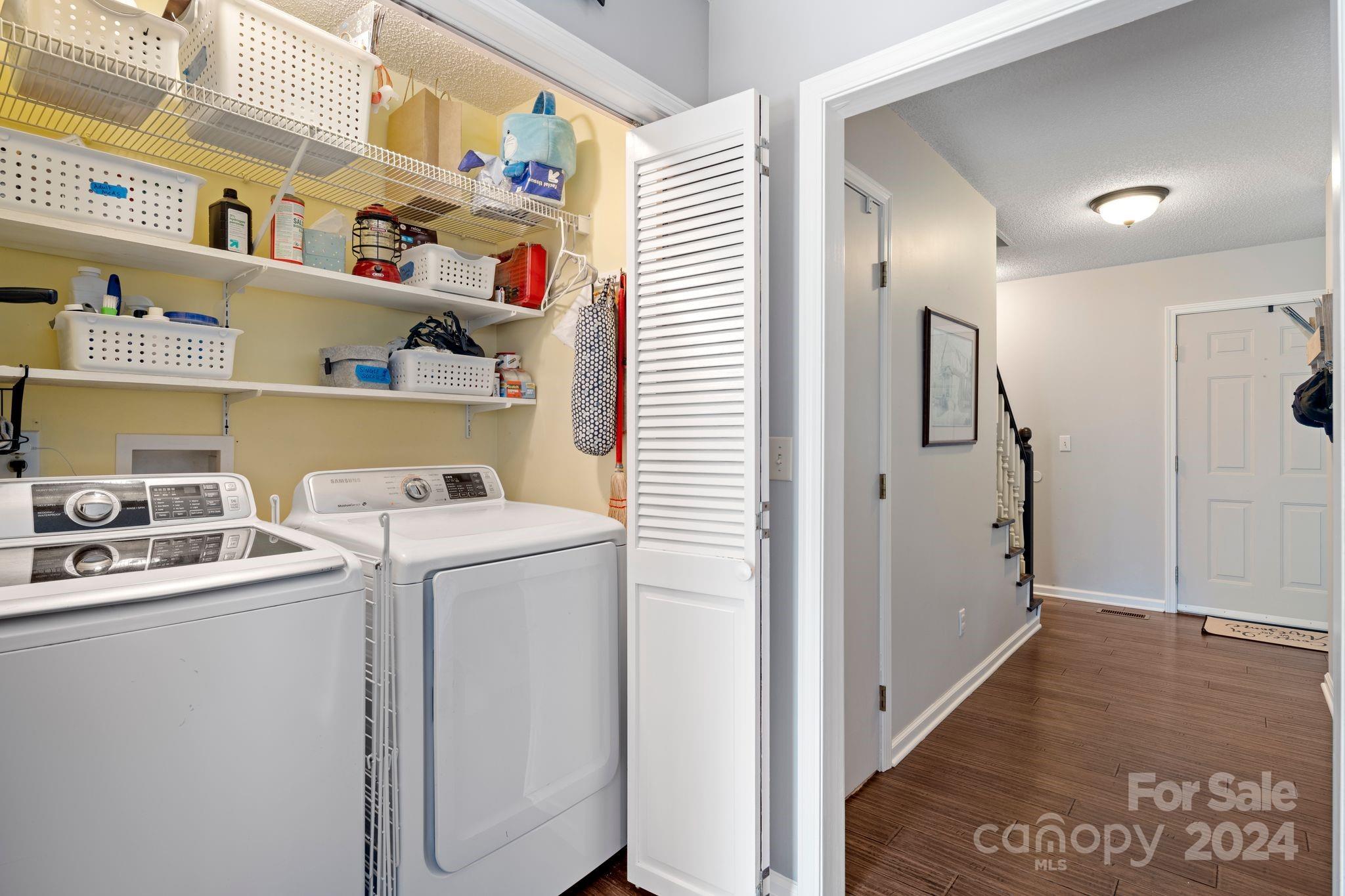 9 Mountain View Drive Arden, NC 28704 - Photo 6 of 19 a view of utility room with washer and dryer
