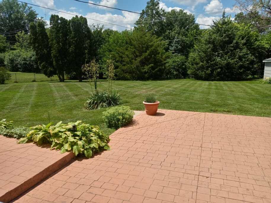 S528 Finley Road Lombard, IL 60148 - Photo 22 of 28 a view of a garden with an outdoor space