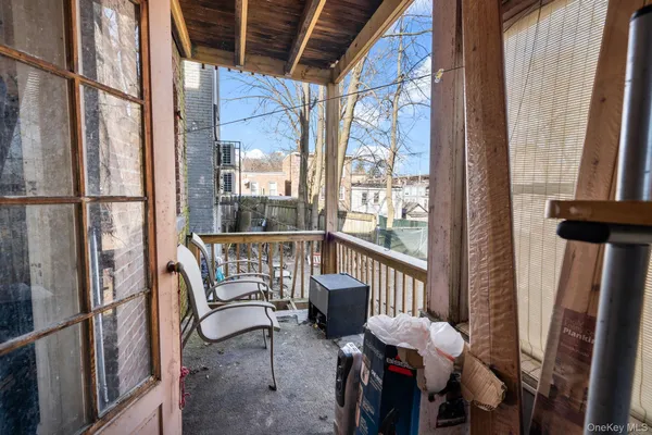 a view of a chairs in balcony