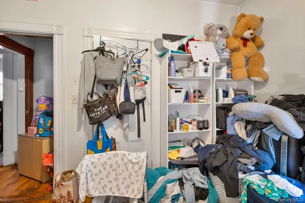 a view of kids room with baby toys