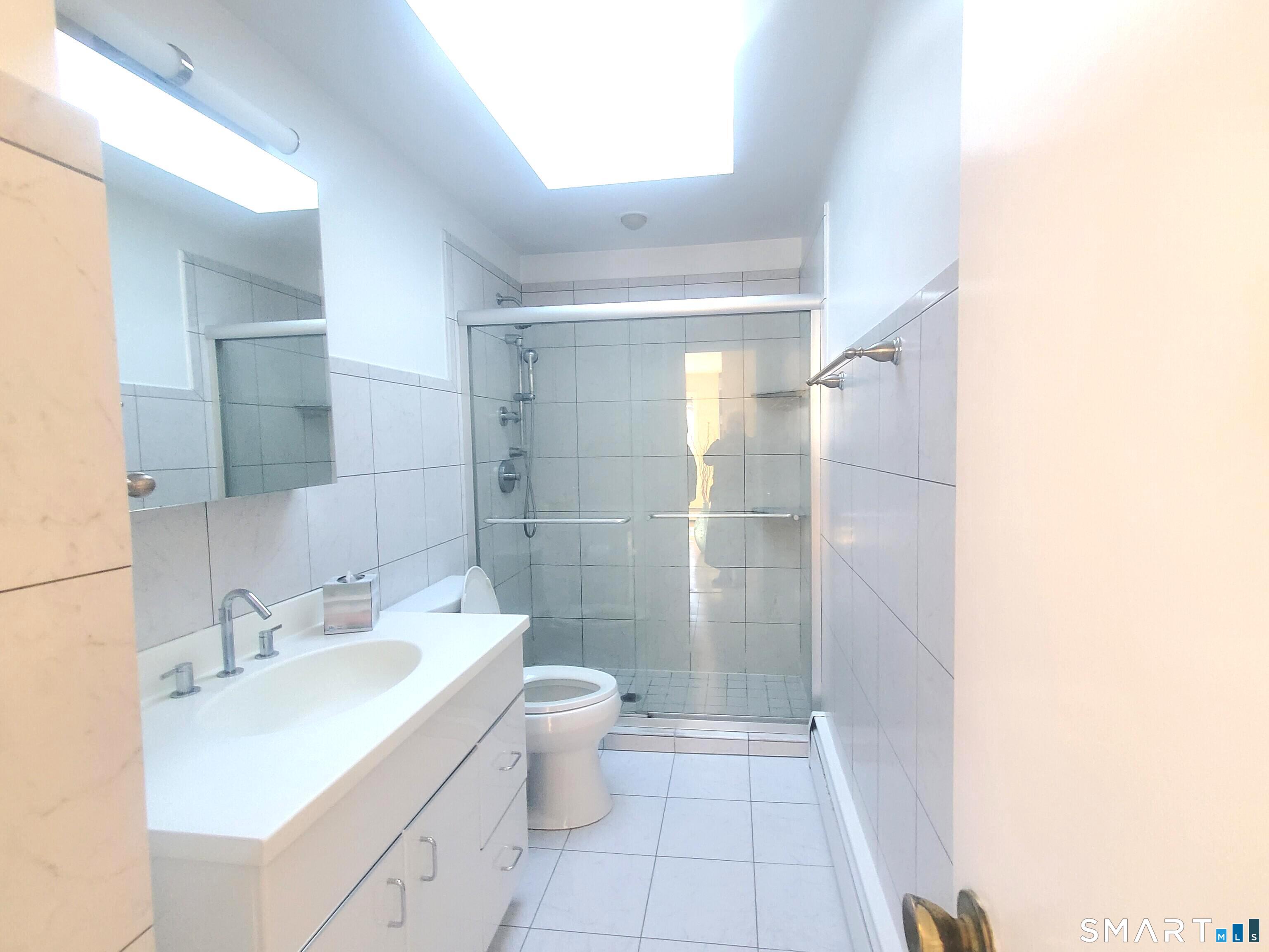 42 County Street Norwalk, CT 06851 - Photo 10 of 21 a bathroom with a sink and a mirror