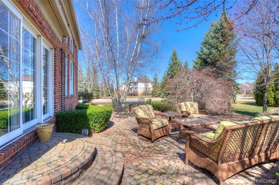 The Paver Patio, surrounded by extensive plantings, is a nice private setting for entertaining.