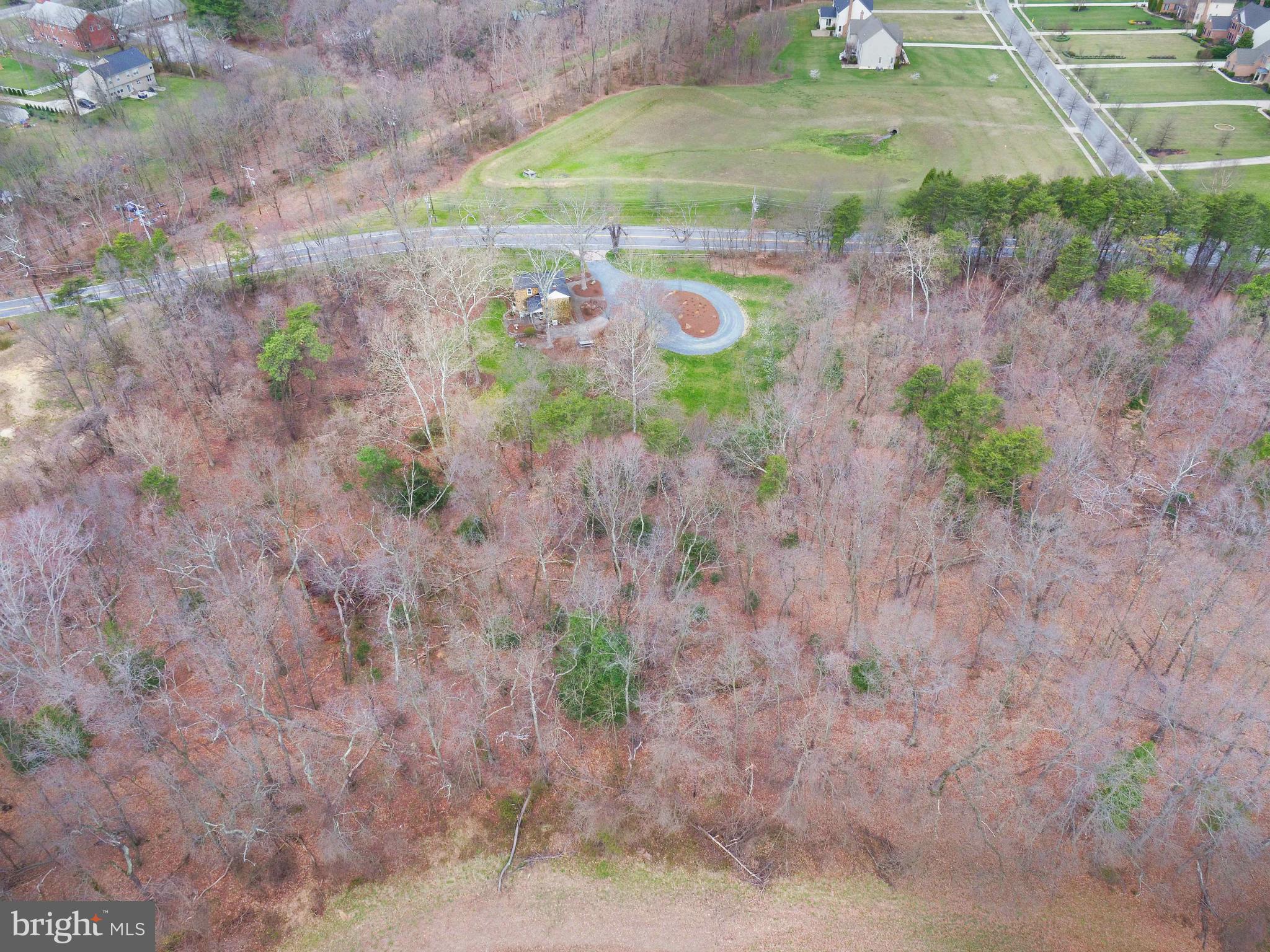519 Burns Crossing Road Gambrills, MD 21054 - Photo 28 of 28 Aeiral view with extensive woods behind the home