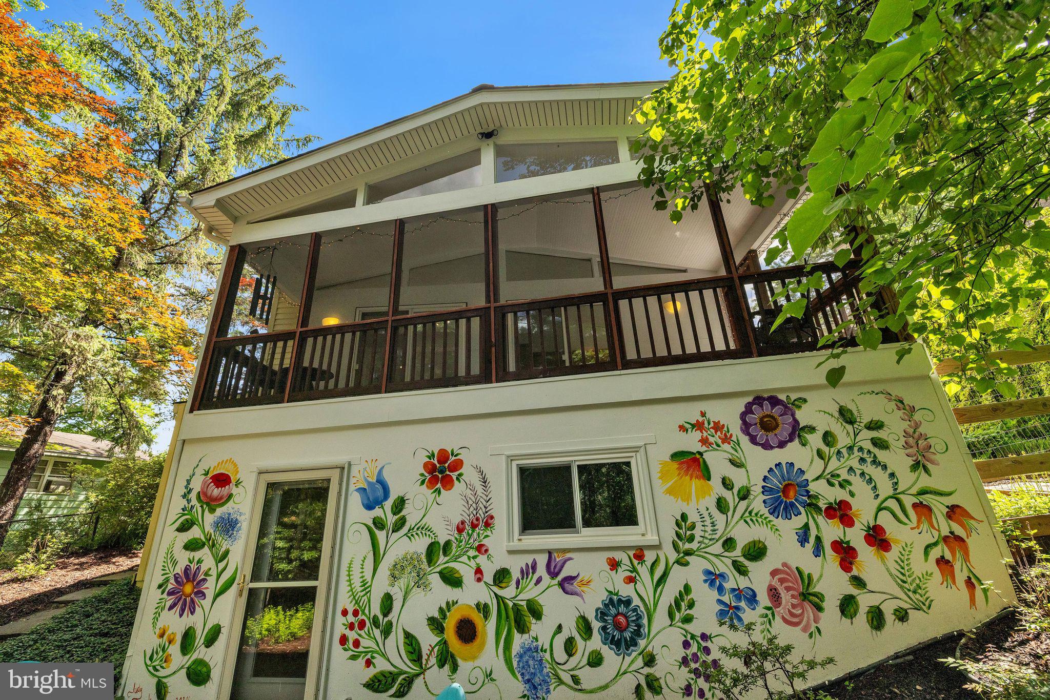 4112 Decatur Avenue Kensington, MD 20895 - Photo 34 of 40 Stunning mural, back of house view