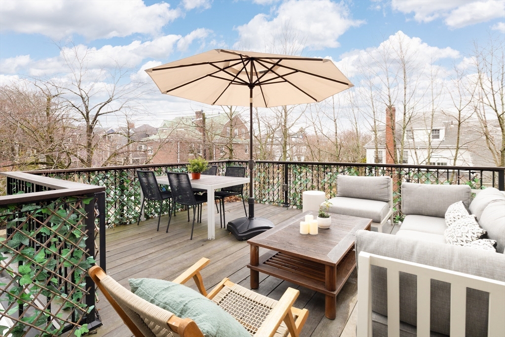 102 Fuller Street, Unit 2 Brookline, MA 02446 - Photo 20 of 27 a terrace view with seating space