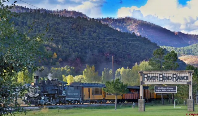 a view of a building with a garden