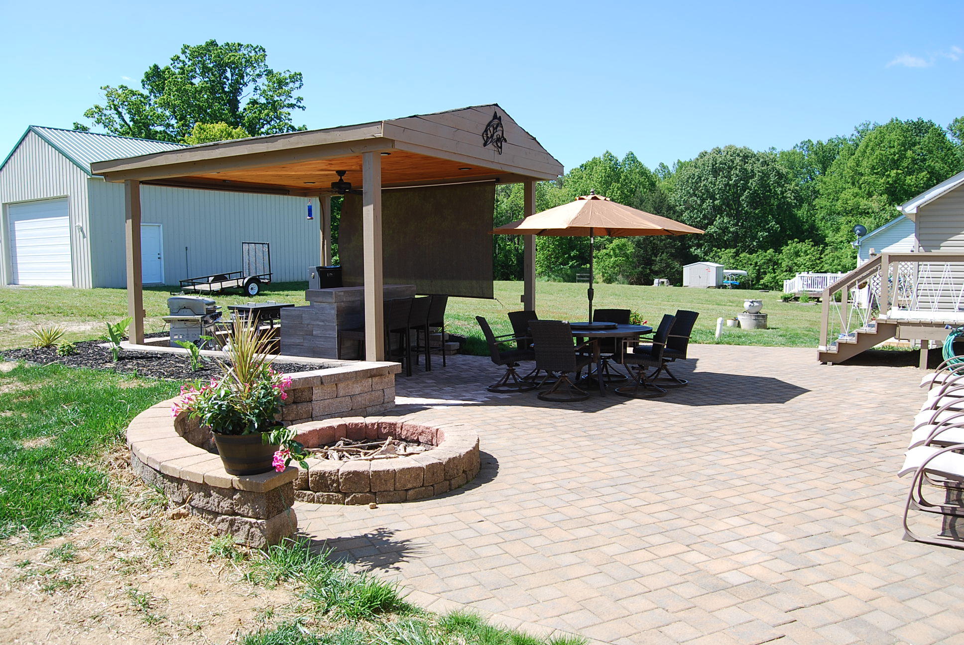 2342 Dillards Hill Road Union Hall, VA 24176 - Photo 2 of 51 a view of a house with backyard outdoor seating area and furniture