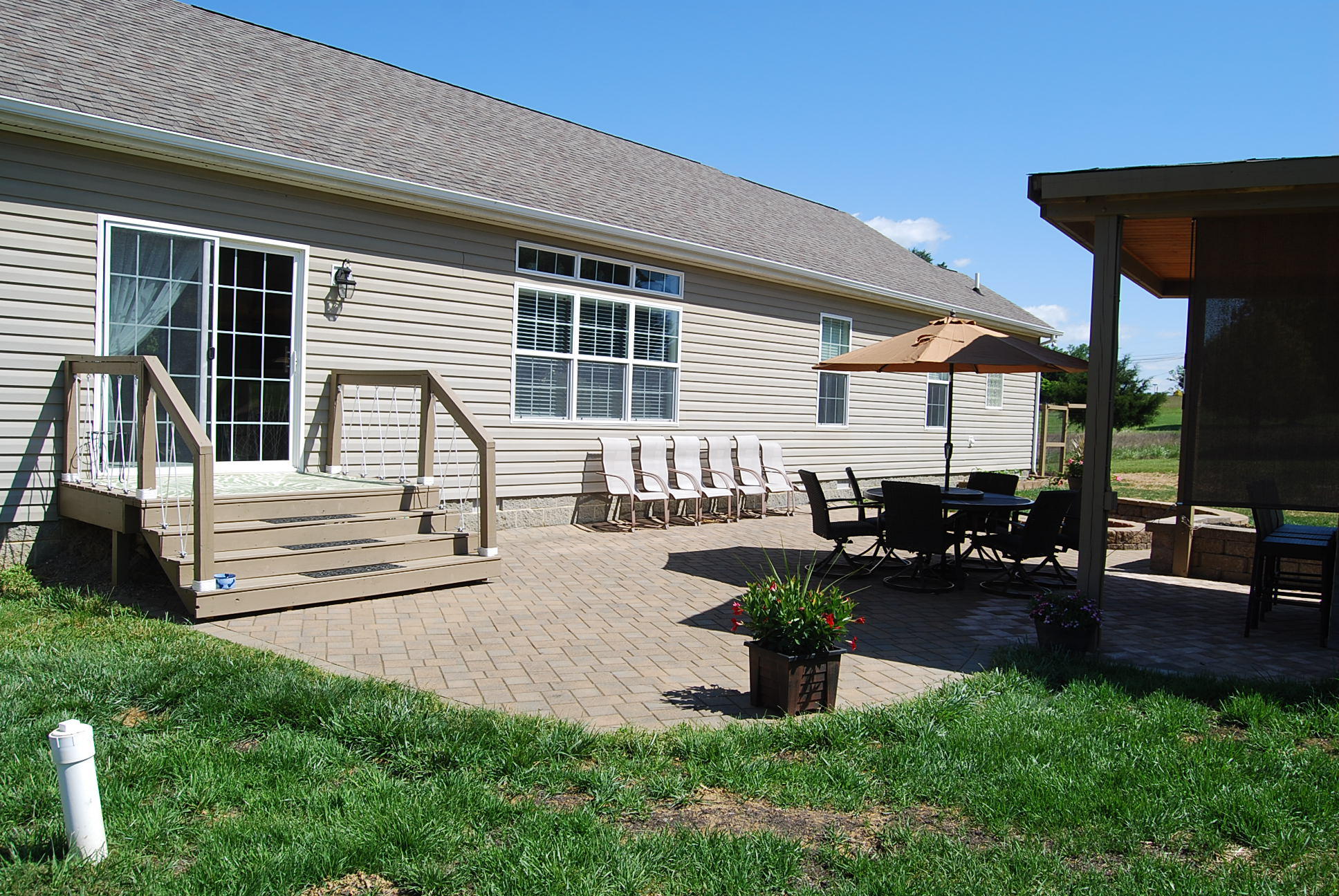 2342 Dillards Hill Road Union Hall, VA 24176 - Photo 16 of 51 a front view of house with deck and outdoor seating