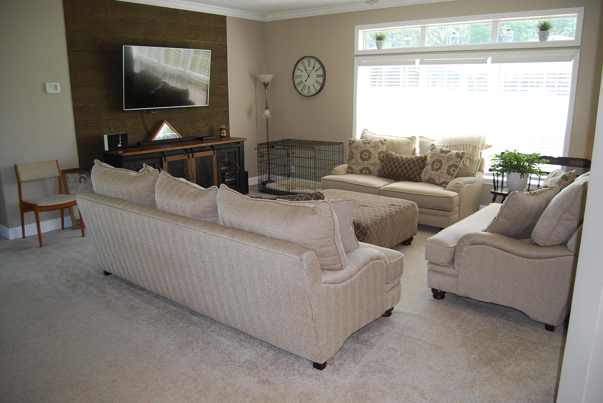 2342 Dillards Hill Road Union Hall, VA 24176 - Photo 34 of 51 a living room with furniture and a flat screen tv