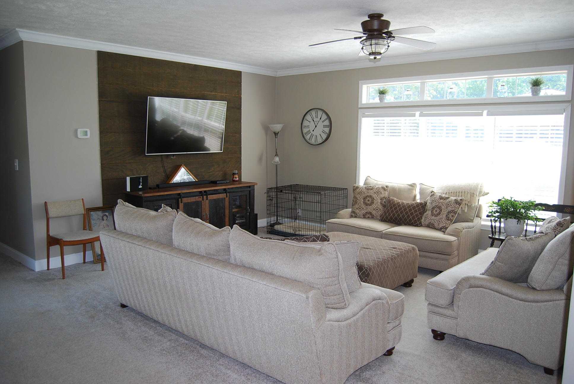 2342 Dillards Hill Road Union Hall, VA 24176 - Photo 35 of 51 a living room with furniture and a flat screen tv