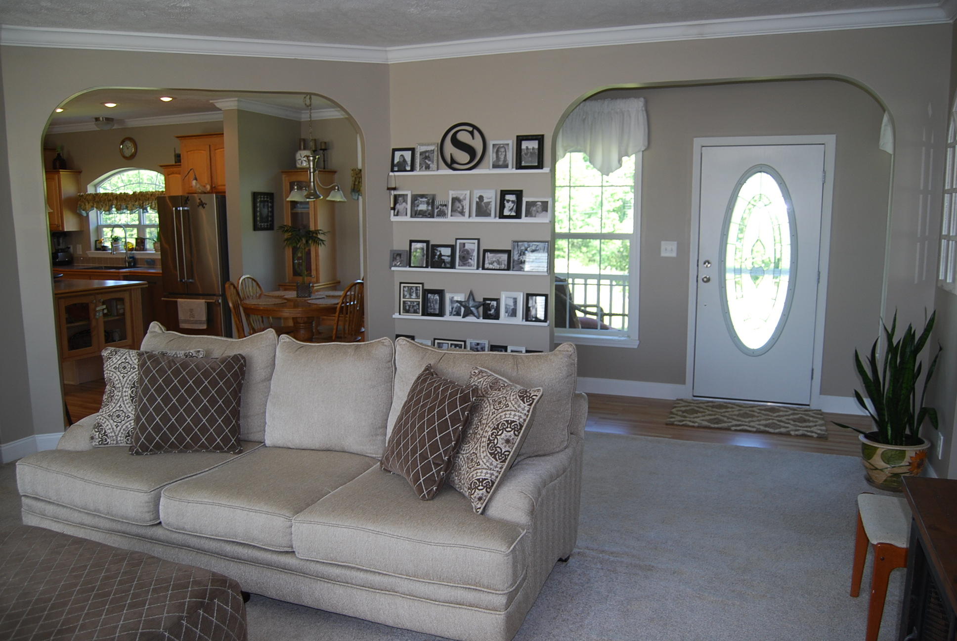 2342 Dillards Hill Road Union Hall, VA 24176 - Photo 36 of 51 a living room with furniture and a large mirror