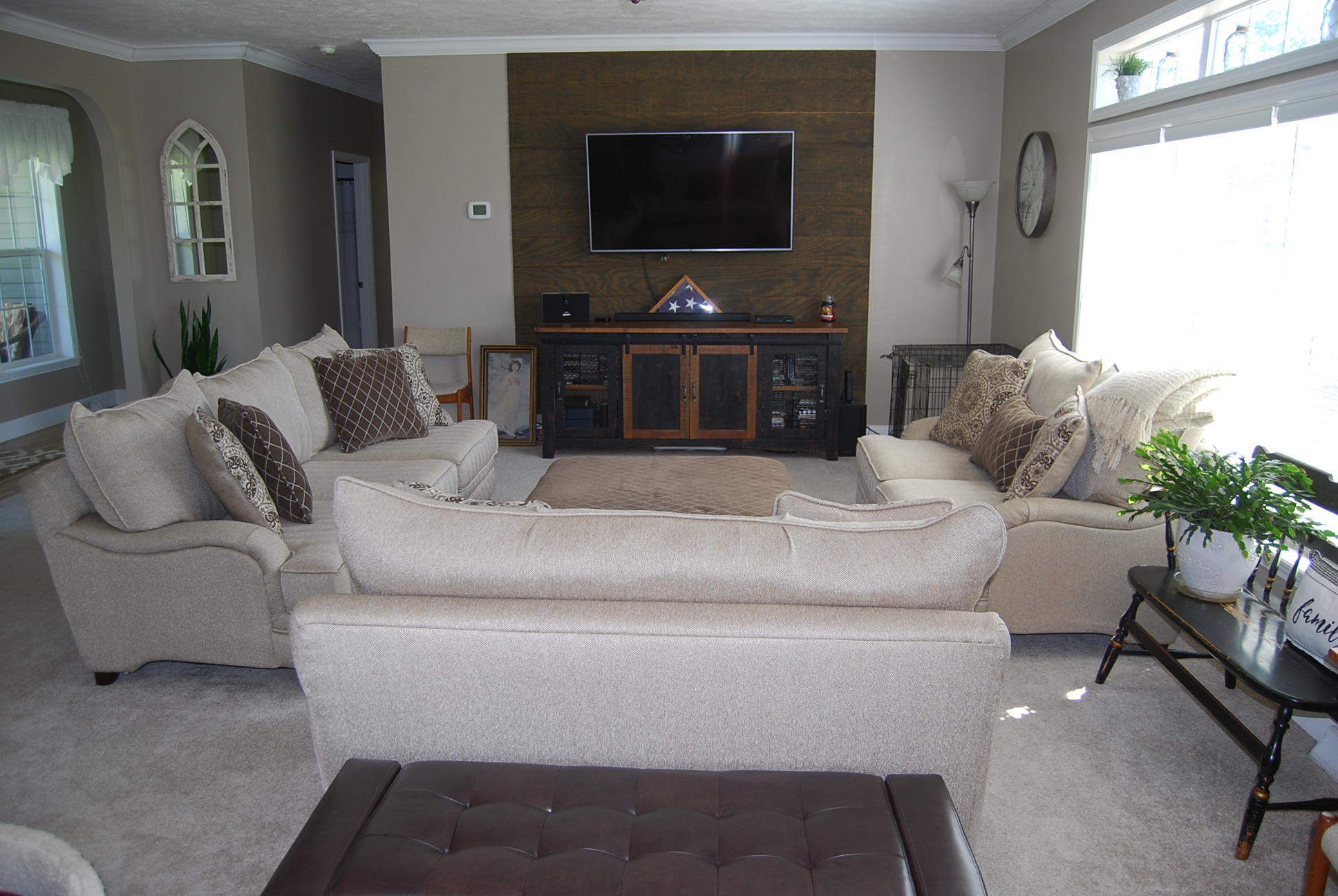 2342 Dillards Hill Road Union Hall, VA 24176 - Photo 8 of 51 a living room with furniture and a flat screen tv