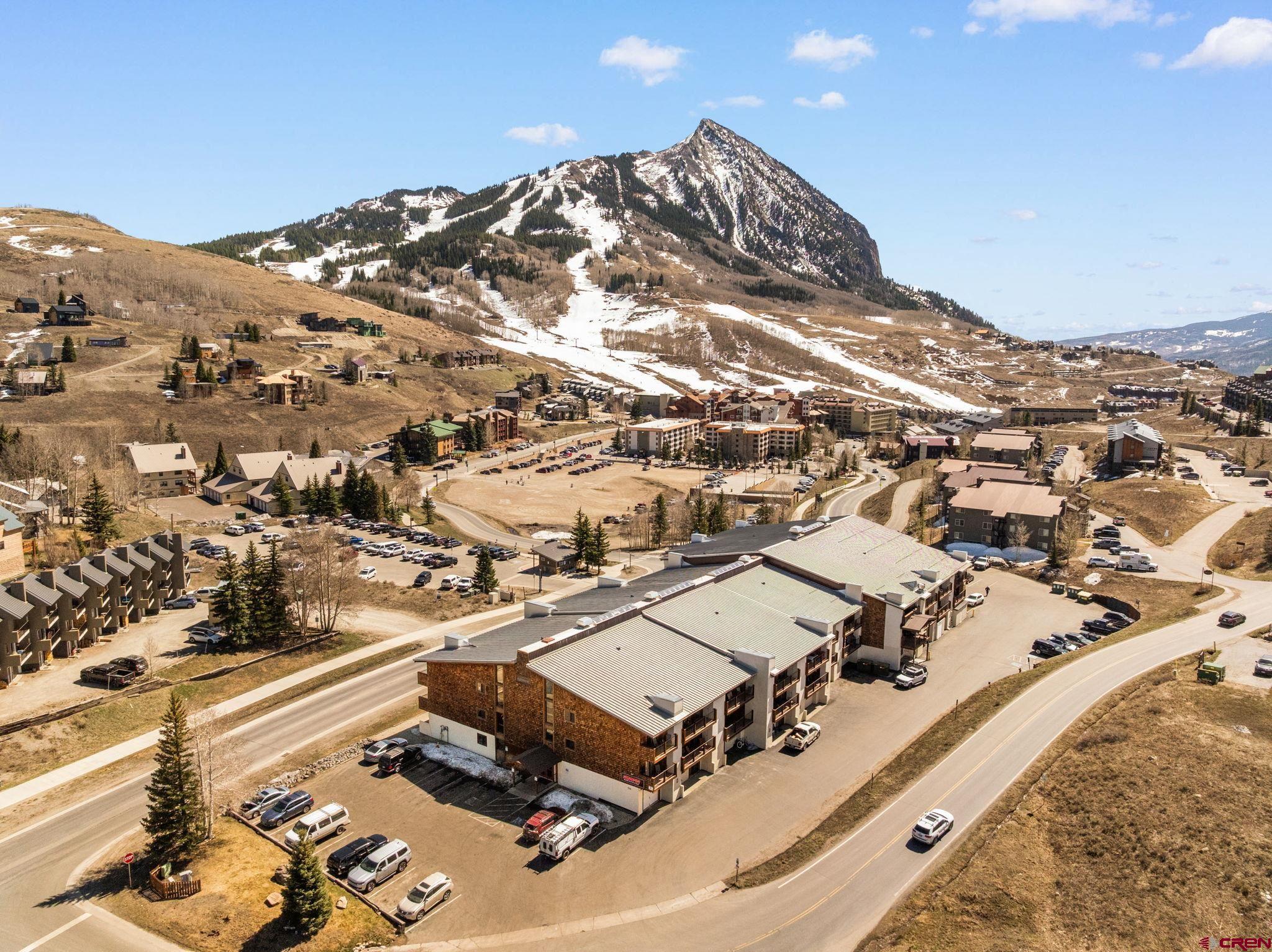 701 Gothic Road, Unit 143 Crested Butte, CO 81225 - Photo 21 of 30 an aerial view of residential houses with parking