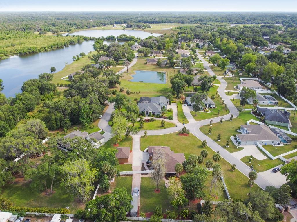 849 John Cressler Drive Seffner, FL 33584 - Photo 43 of 45 an aerial view of residential houses with outdoor space
