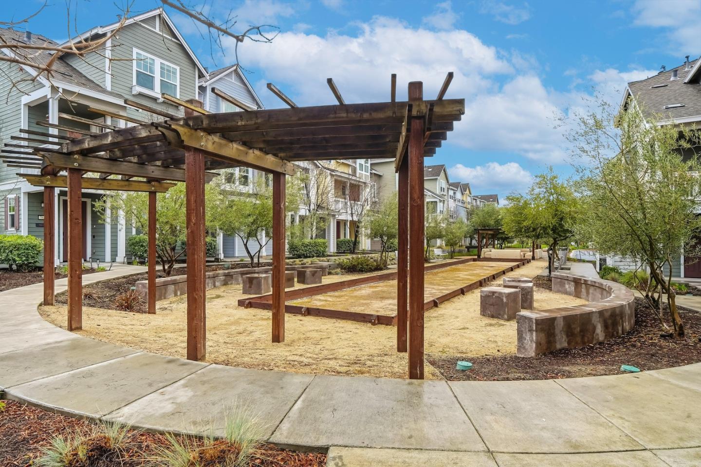 346 Circuit Way Mountain View, CA 94043 - Photo 48 of 65 a view of a patio with a table and chairs