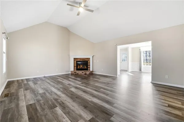 wooden floor in an empty room