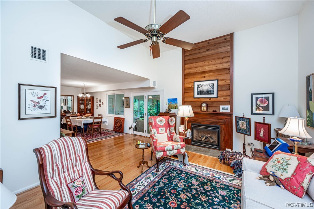 1719 Foxfire Circle Henrico, VA 23238 - Photo 2 of 24 a living room with furniture and a fireplace