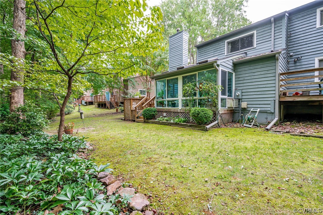 1719 Foxfire Circle Henrico, VA 23238 - Photo 21 of 24 a view of a house with backyard and sitting area