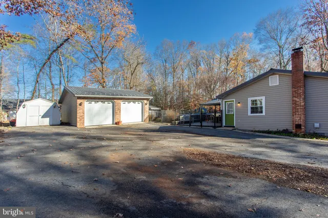 a view of a balcony with wooden floor