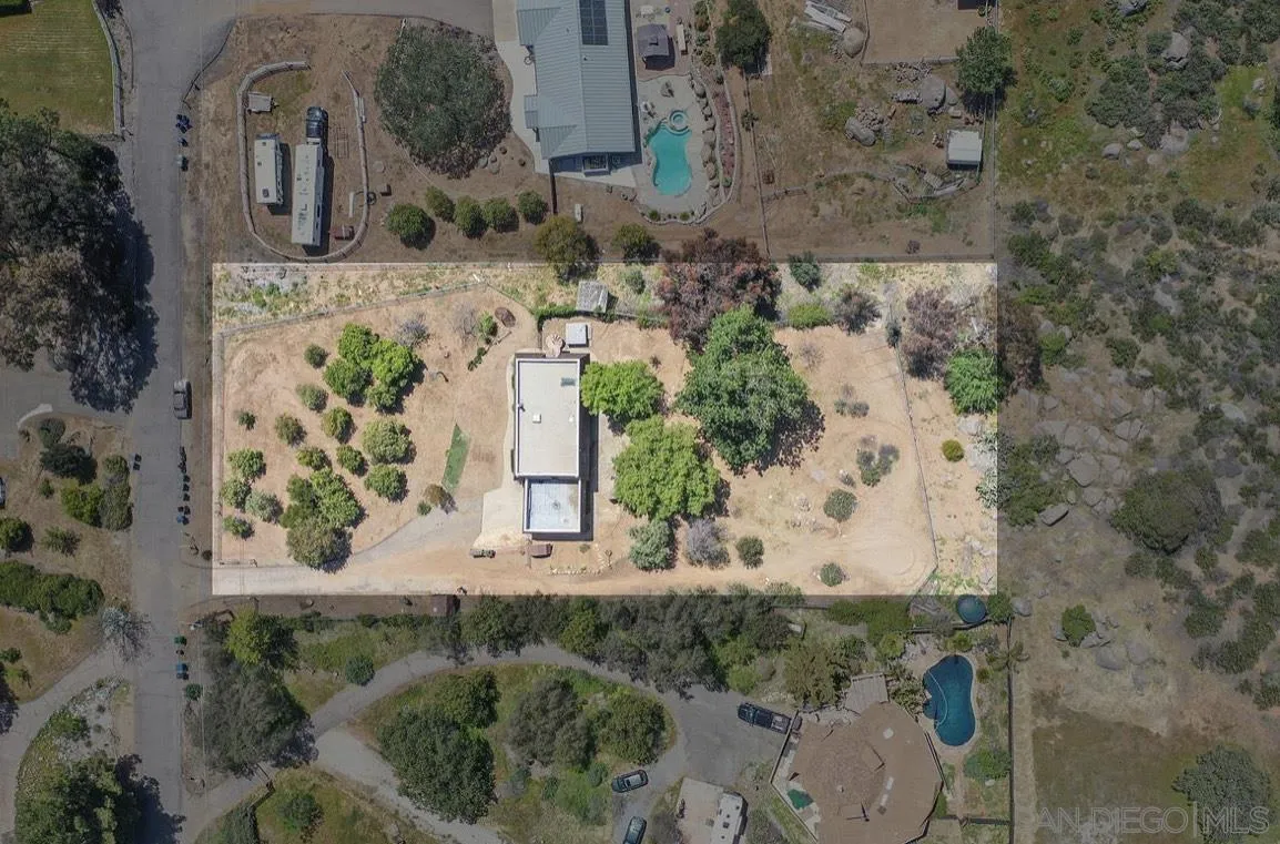 2328 Grace Lane Alpine, CA 91901 - Photo 4 of 27 an aerial view of a house with a yard