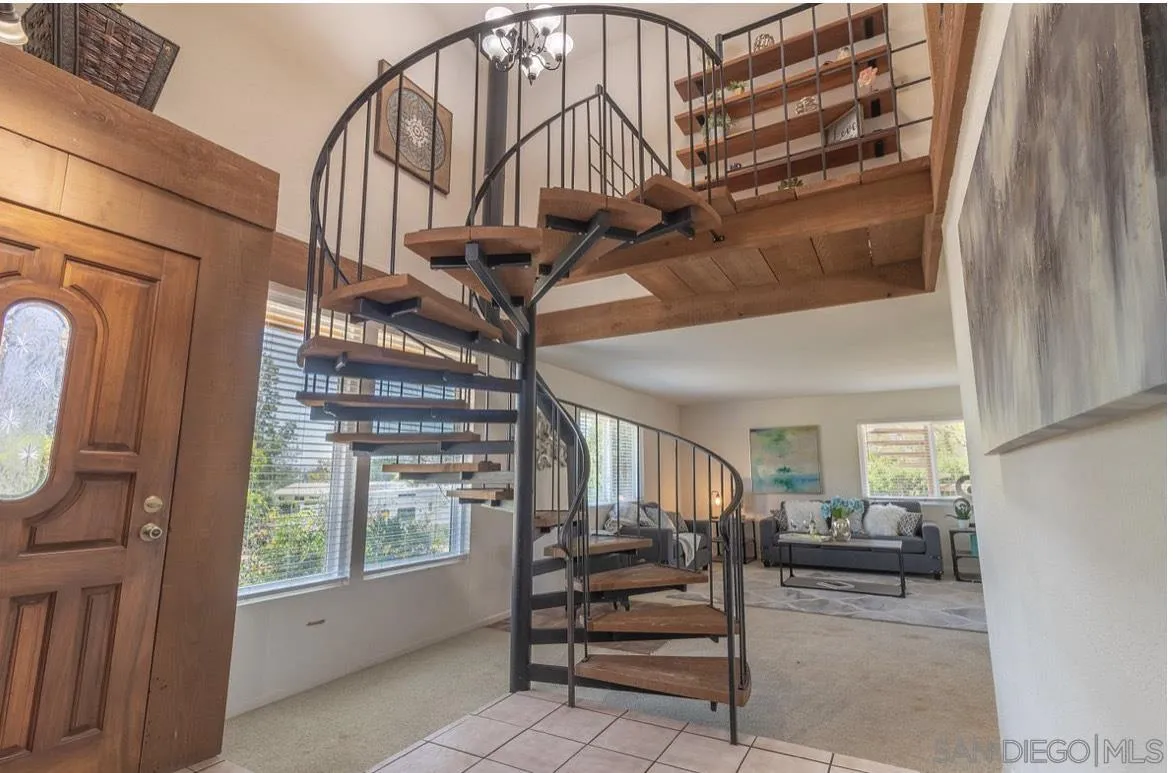 2328 Grace Lane Alpine, CA 91901 - Photo 8 of 27 a view of entryway livingroom and hall with wooden floor