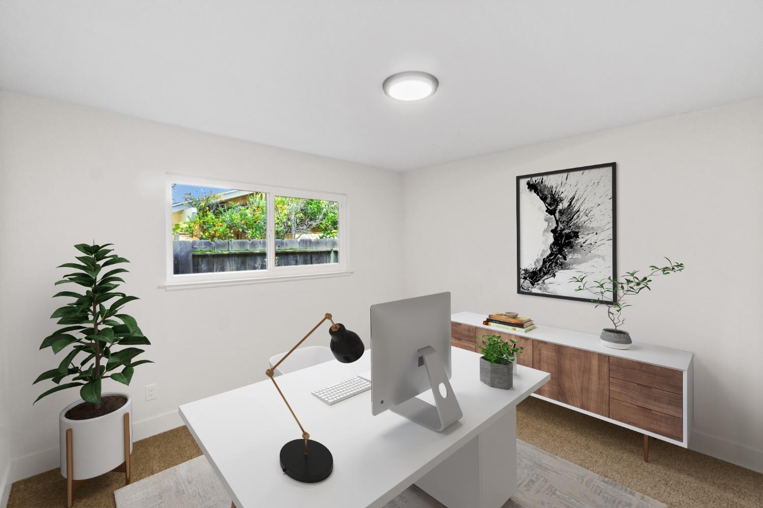 725 West Rialto Avenue Fresno, CA 93705 - Photo 14 of 25 a work room with furniture and potted plant