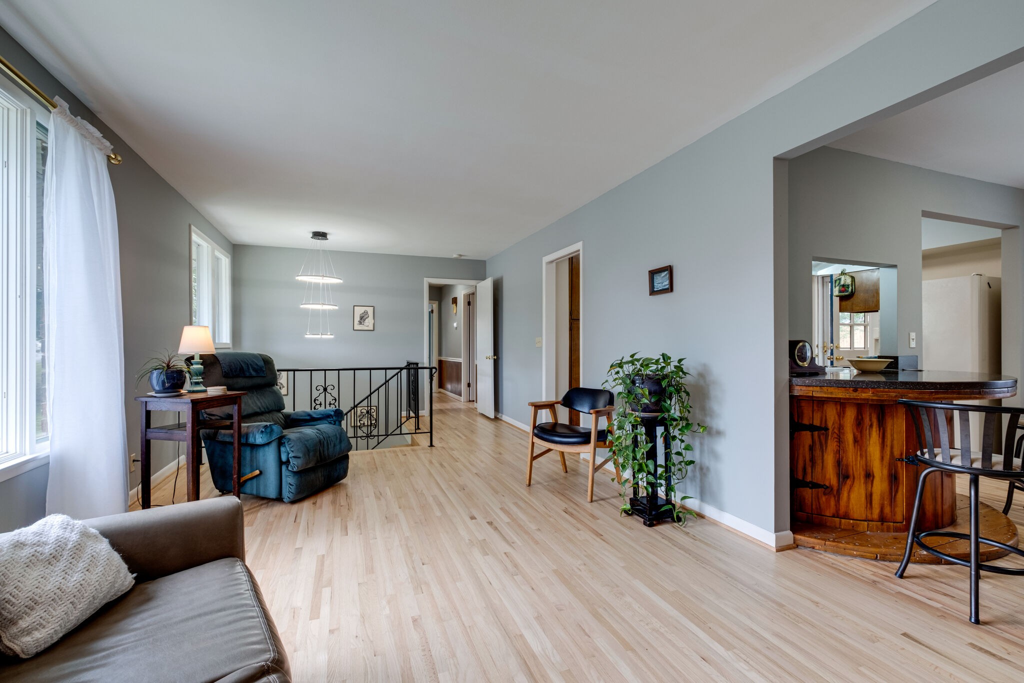 3021 Anderson Road Nashville, TN 37217 - Photo 7 of 27 a living room with furniture and a wooden floor