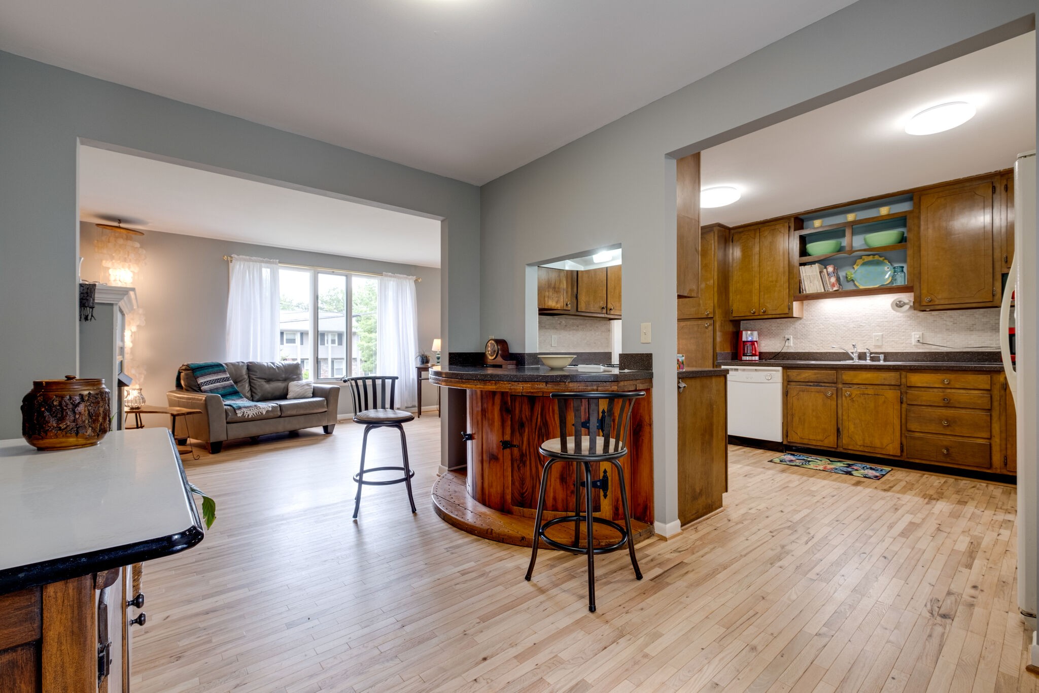 3021 Anderson Road Nashville, TN 37217 - Photo 9 of 27 a living room with furniture and a wooden floor
