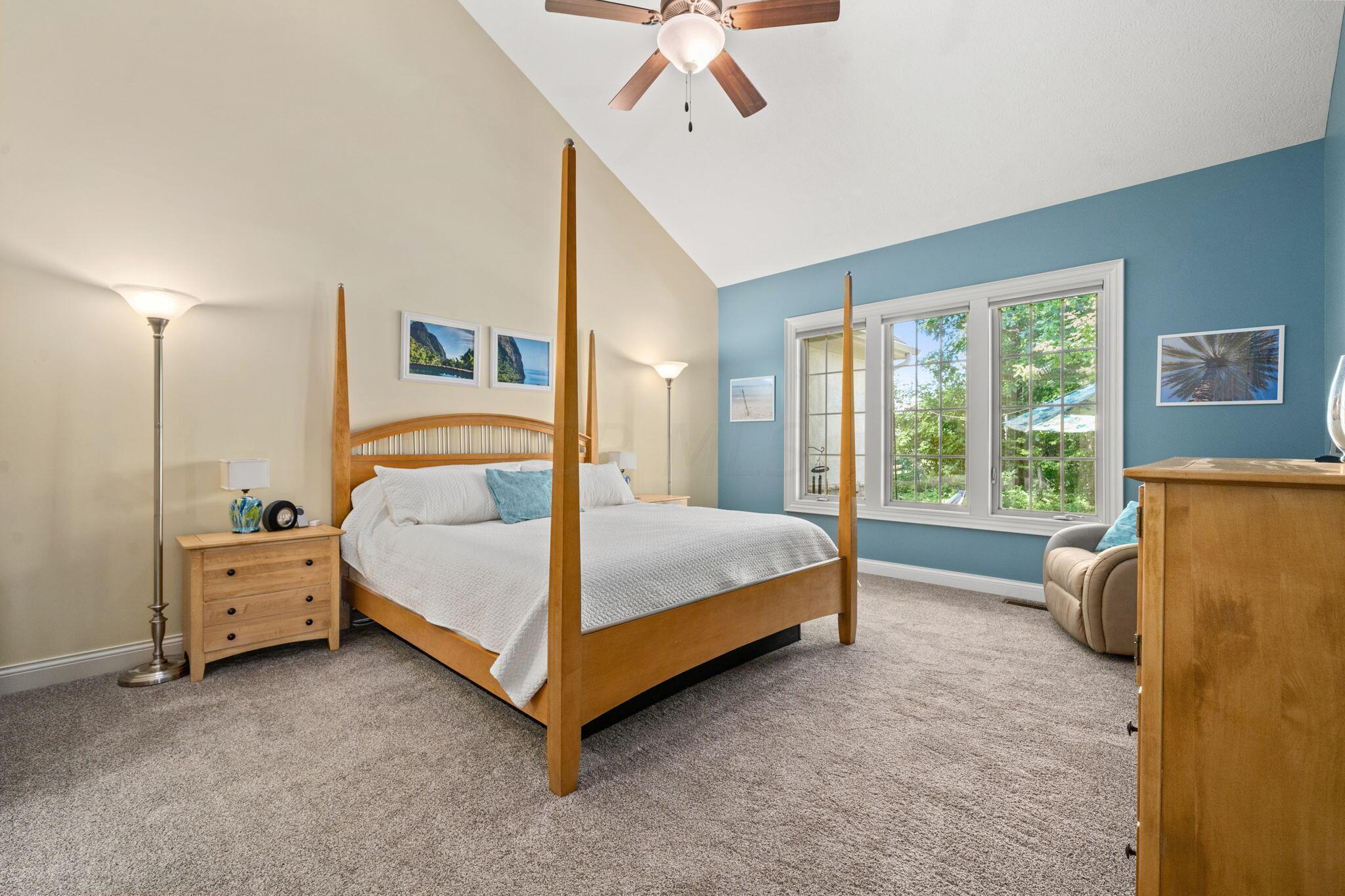5398 Slater Ridge Westerville, OH 43082 - Photo 12 of 49 First floor primary suite also has vaulted ceilings