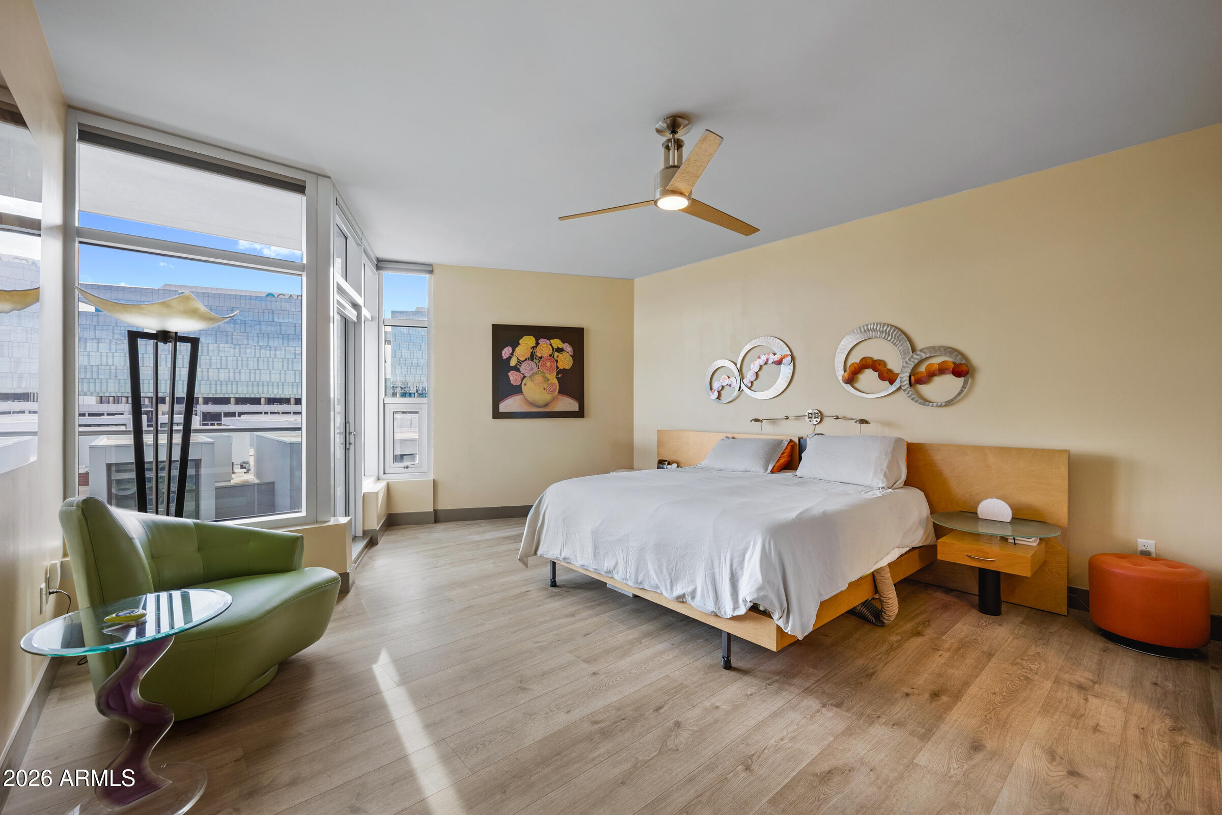 140 East Rio Salado Parkway, Unit 610 Tempe, AZ 85281 - Photo 13 of 57 a bedroom with a bed couch and a window