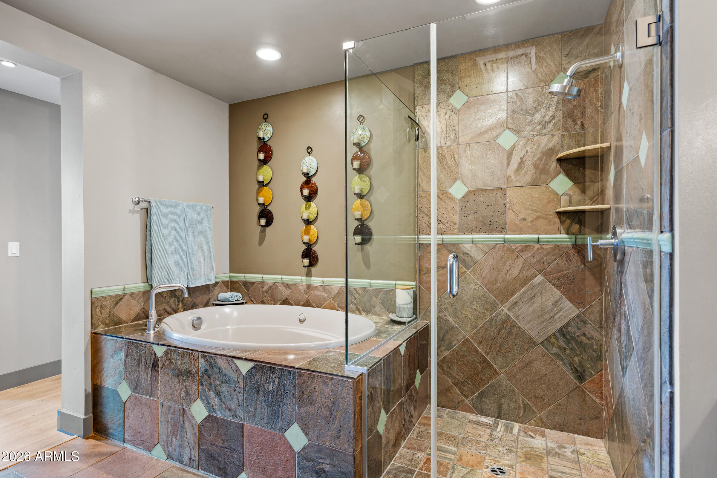 140 East Rio Salado Parkway, Unit 610 Tempe, AZ 85281 - Photo 24 of 57 a bathroom with a tub and a shower