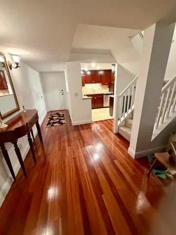 a view of lake and mountain