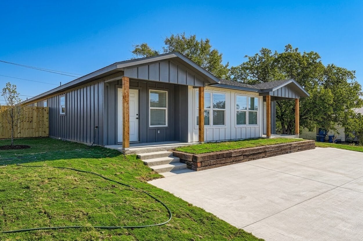 111 Fisher Street, Unit A & B Elgin, TX 78621 - Photo 1 of 13 a view of a house with backyard and garden