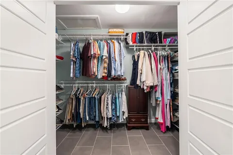 front view of a house with a garden