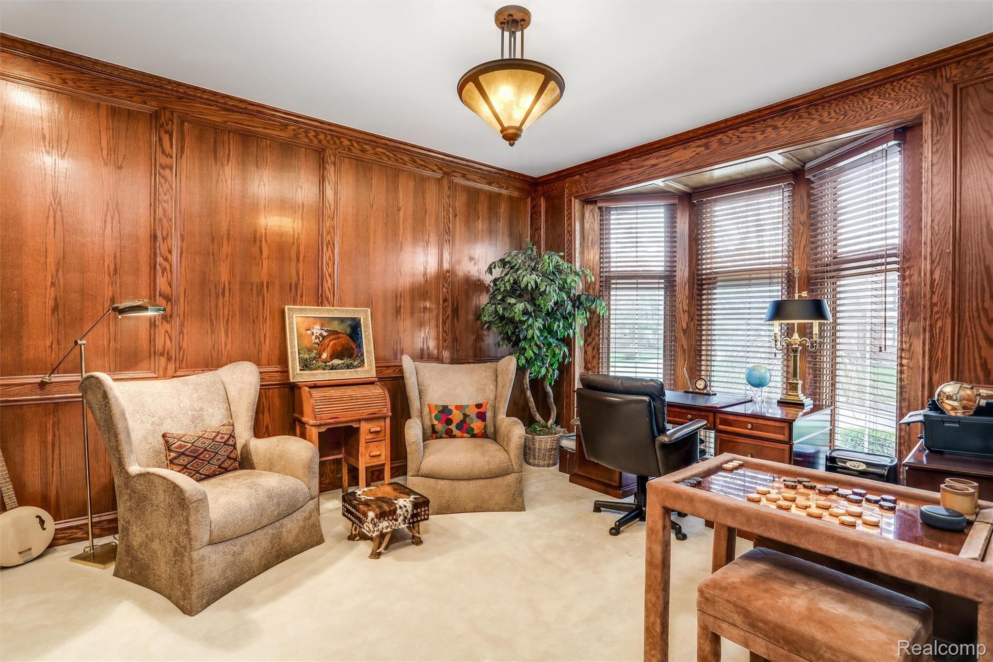2098 Mapleridge Road Rochester, MI 48309 - Photo 14 of 40 Paneled Library w/bay window