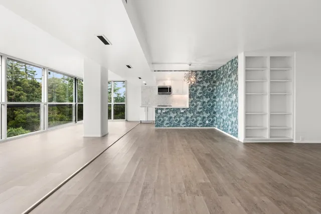 a view of livingroom with hardwood floor and window