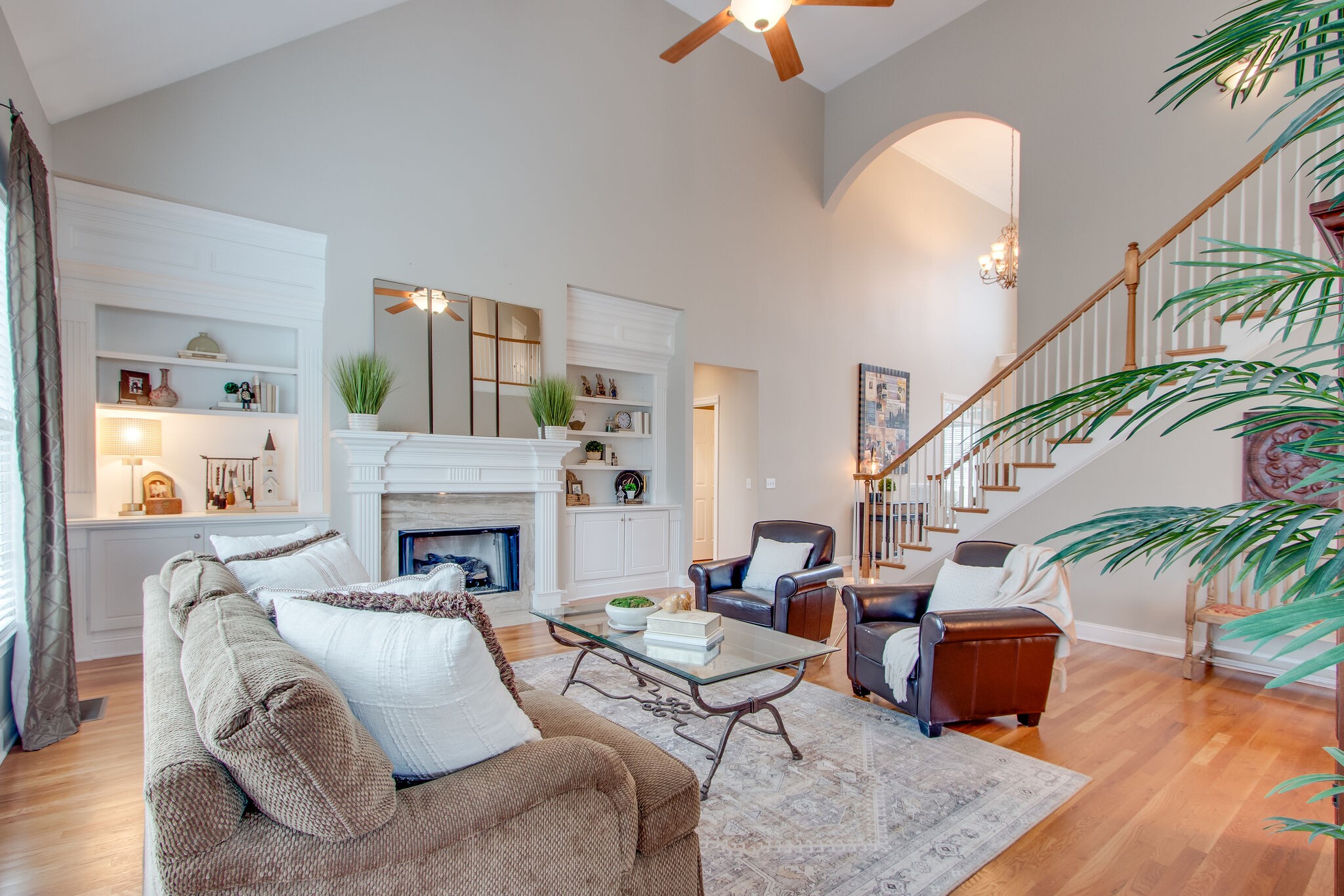 416 Sandcastle Road Franklin, TN 37069 - Photo 13 of 57 a living room with furniture and a fireplace