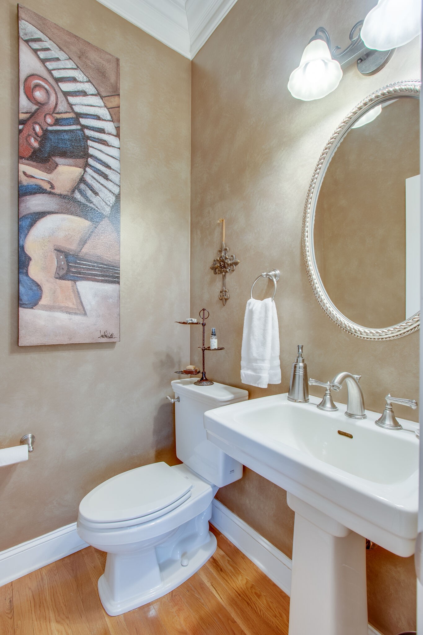 416 Sandcastle Road Franklin, TN 37069 - Photo 39 of 57 a bathroom with a sink mirror and toilet