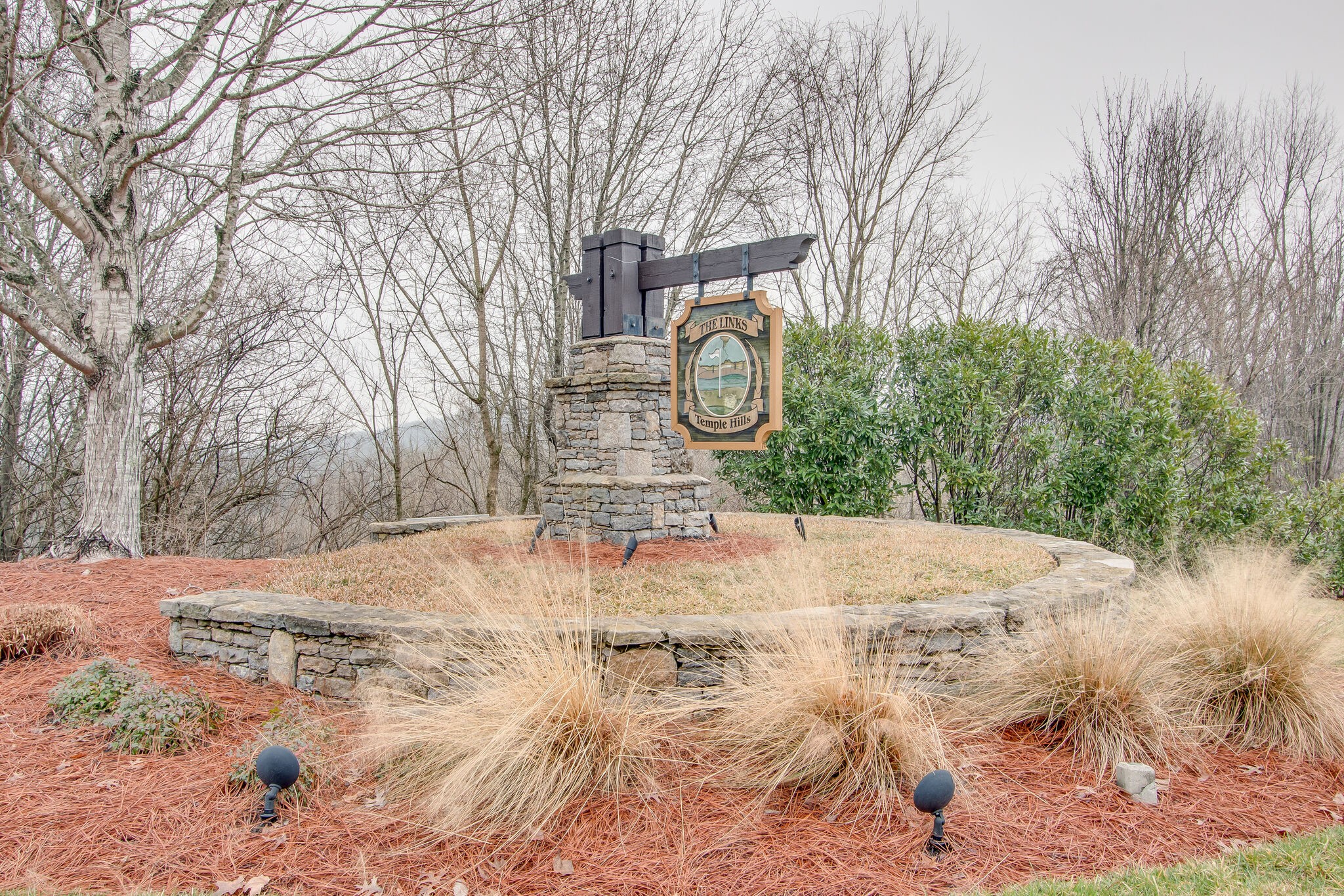 416 Sandcastle Road Franklin, TN 37069 - Photo 57 of 57 a backyard of a house with a trees and signage