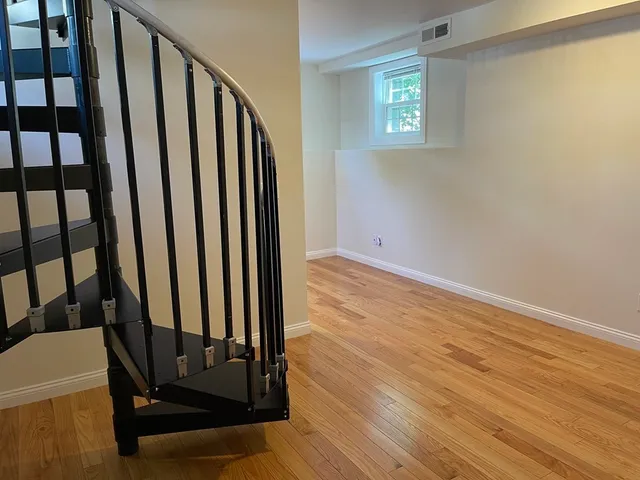 a view of wooden floor in a room