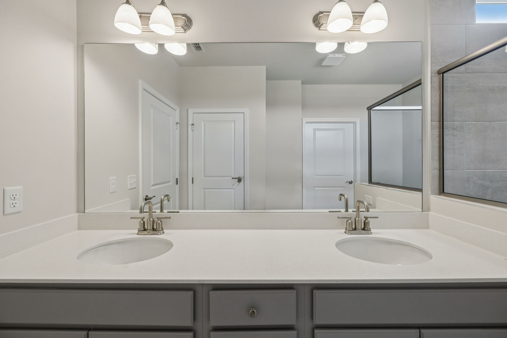 8140 Rocky Fork Almaville Road Smyrna, TN 37167 - Photo 13 of 43 a bathroom with a sink vanity and a mirror