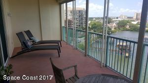 100 Riverside Drive, Unit 804 Cocoa, FL 32922 - Photo 7 of 11 a view of a balcony with chair