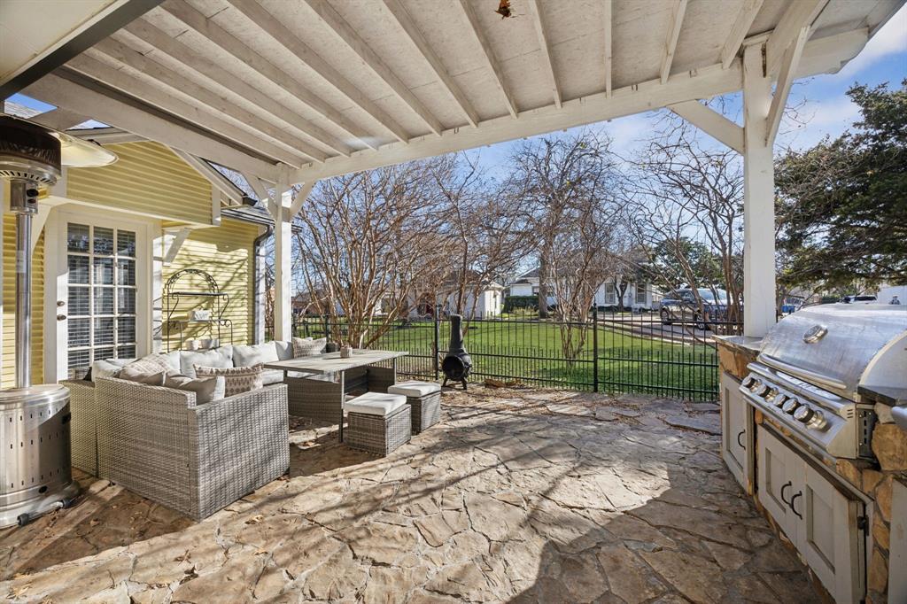 704 Williams Street Rockwall, TX 75087 - Photo 29 of 39 a view of a backyard with sitting area
