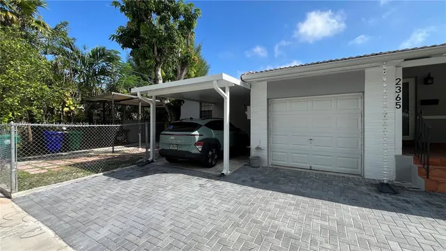 a view of a car garage